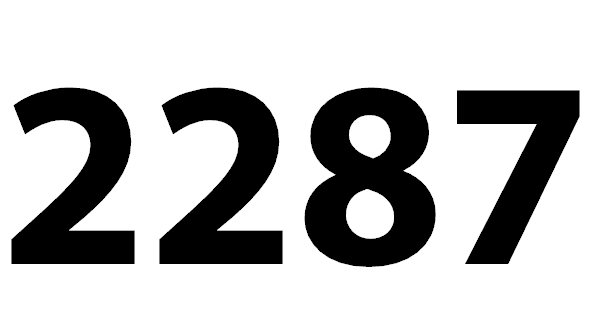 Zahl 2287