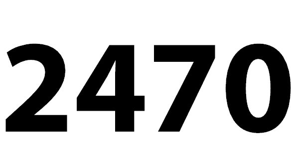 Zahl 2470
