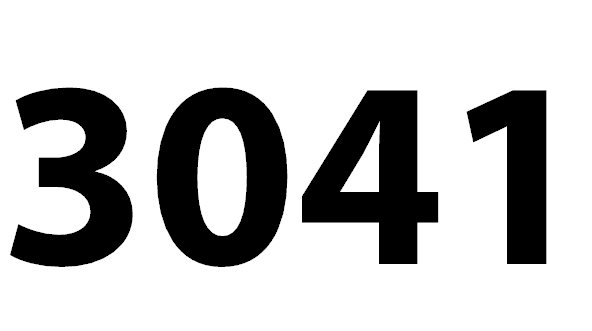 Zahl 3041