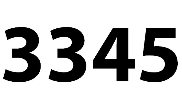 Zahl 3345