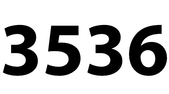 Zahl 3536