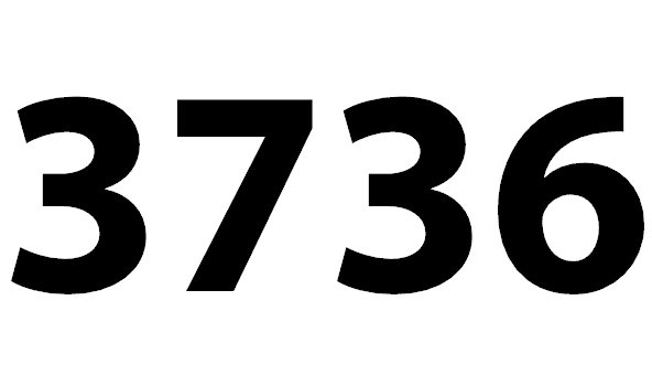 3736