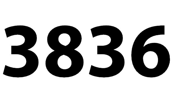 3836
