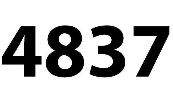 Zahl 4837