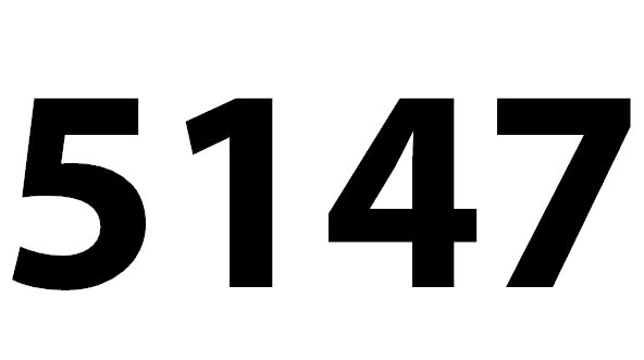 Zahl 5147