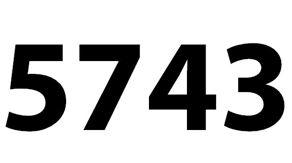 Zahl 5743