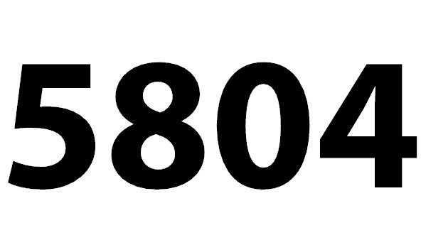 5804