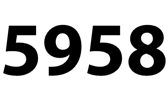 5958