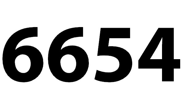 6654