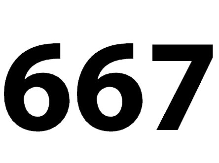 667 in word