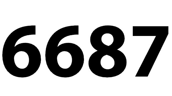 6687