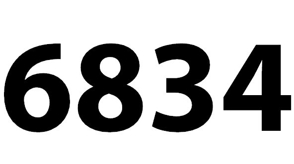 6834