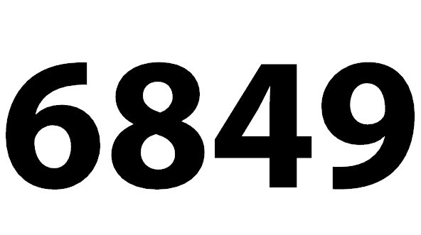 6849