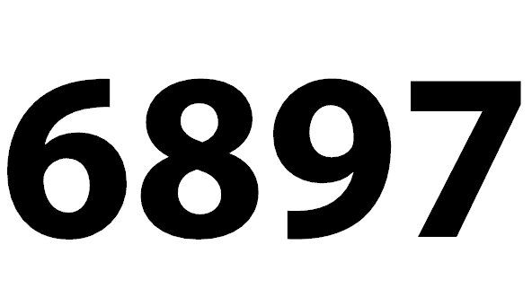6897