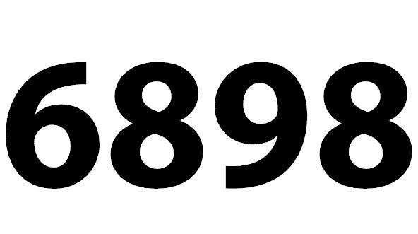 6898
