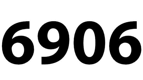 6906