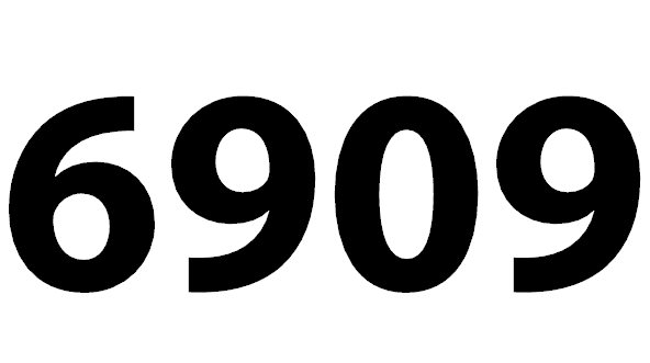 6909