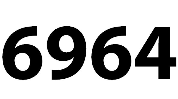 6964