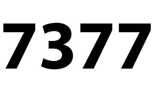 7377