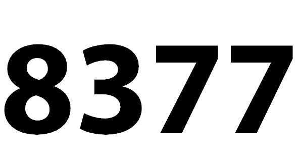 8377
