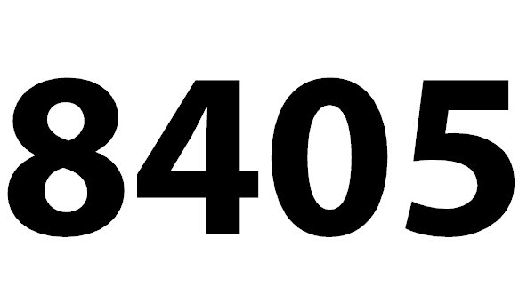 Zahl 8405