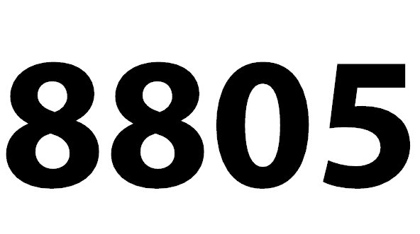 Zahl 8805