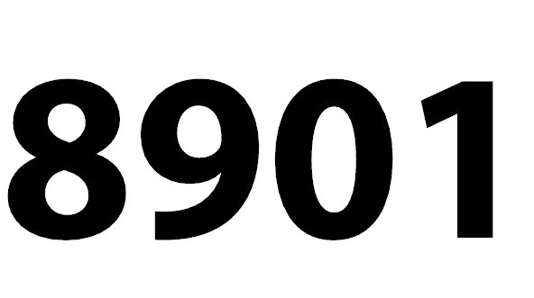 8901