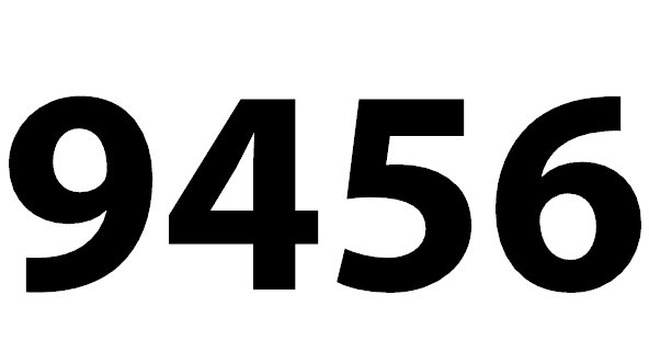 Zahl 9456