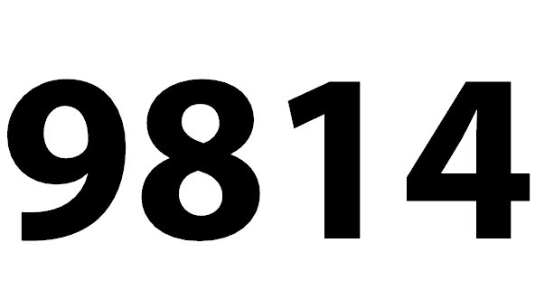 Zahl 9814